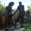 National Sculptors' Guild public art placement 452 Jane DeDecker On the Count of Three Pleasanton, CA