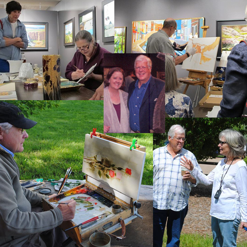 2015 events from the Colorado Governors' Art Show - Columbine Gallery directors and artists shown