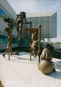 National Sculptors' Guild public art placement 35 Jane DeDecker's Bronze Jungle Gym Oxnard, California 1995 ​The National Sculptors' Guild placed Fellow Jane DeDecker's 