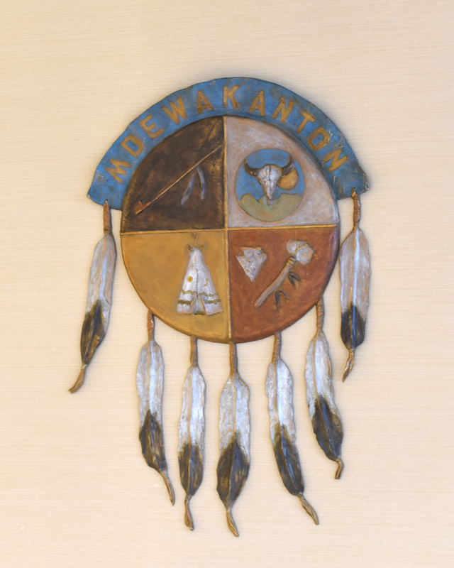 NSG Public Art Placement #455 Mdewakanton Dakota Shield by Denny Haskew