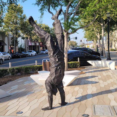 National Sculptors' Guild Public Art placement 522 Jane DeDecker, From a Different Perspective, Downey, CA 2020