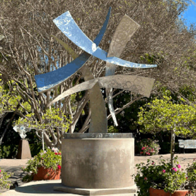 National Sculptors' Guild Public Art placement 537 Mark Leichliter, Event Horizon, Progress Park, Paramount, CA 2022