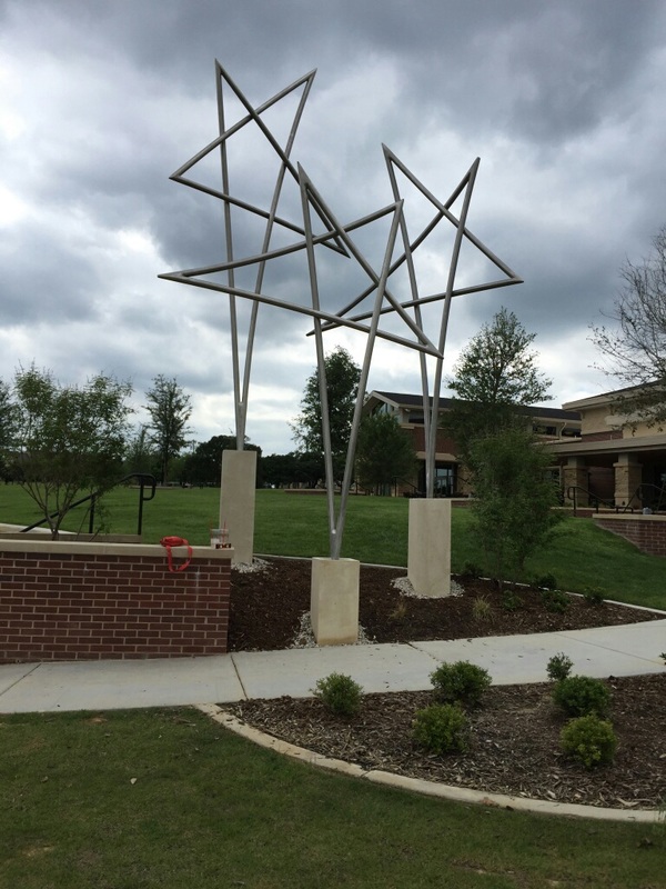 Kathleen Caricof and the National Sculptors' Guild TEXAS STARS public art placement Southlake Texas 2016