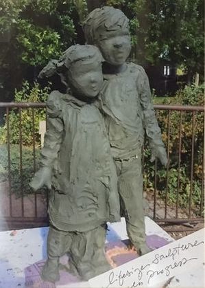The Vogel family has commissioned National Sculptors' Guild fellow Jane DeDecker to sculpt grandchildren to be placed in the Vogel-Schwartz Sculpture Garden in Little Rock, Arkansas. To be placed later this year.