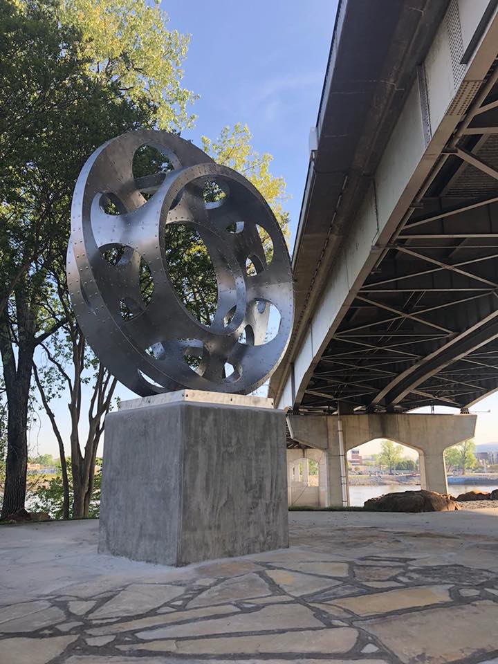 Interwoven placed in Little Rock, Arkansas in 2018. An intricate double mobius strip will be fabricated by Mark in Stainless Steel. Commission your next Public Art Project through the National Sculptors' Guild