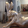 National Sculptors' Guild public art placement 491 Tim Cherry Rabbit Reach University of Virginia