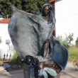 National Sculptors' Guild Public Art placement 41 Denny Haskew, He Who Fights With A Feather, Barona Band of Misson Indians, Lakeside, CA, 1996