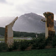 National Sculptors' Guild Public Art placement 44-46, Denny Haskew, The Greeters, Barona Band of Mission Indians 1997