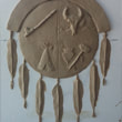 National Sculptors' Guild Public Art placement 455 Denny Haskew, Mdewankanton Dakota Shield, Prior Lake, MN 2015