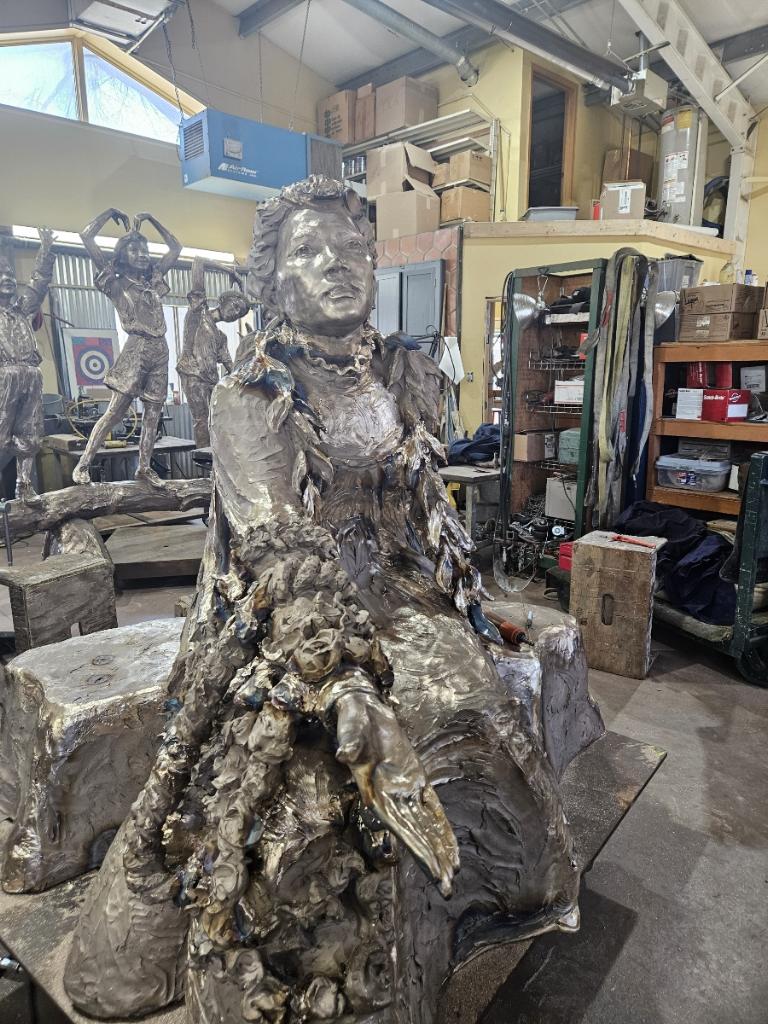 National Sculptors' Guild Update 3/28/2024: We're getting really excited about this sculpture progress. It has been cast in bronze at Madd Castings and the metal chasing has been finished this week at DeDecker Studio. Our team has grown to include a landscape group in Hawaii who are preparing the site for 