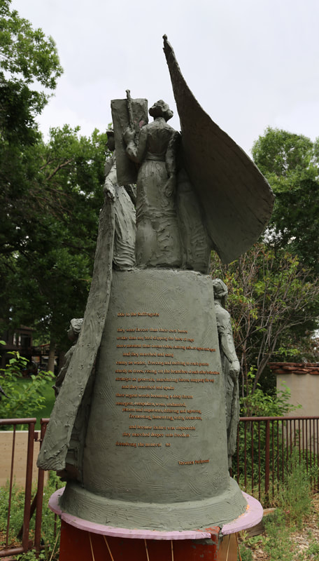 Jane DeDecker's latest historic sculpture that celebrates the 100th Anniversary of the 19th Amendment, the women's right to vote.  The 19th Amendment Centennial Tribute sculpture 