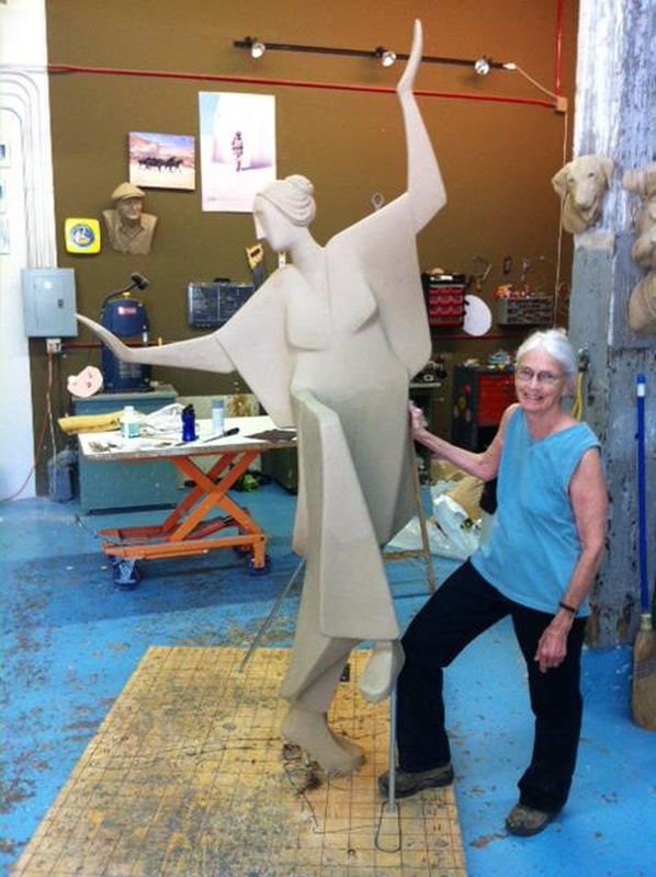 Carol Gold sculpting 