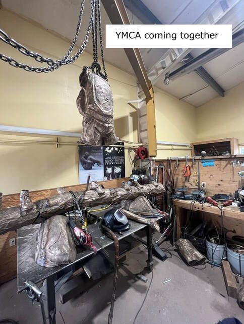 Update 2/21/2024: Metal is back from Madd Castings and now the sculpture is being pieced back together at DeDecker Studio.  #NationalSculptorsGuild #JaneDeDecker #DeDeckerSculpture #YMCA #OttawaYMCA #bronzesculpture #JKdesignsInc #FineArtConsultation #HomeDecor #CorporateCollections #ArtInPublicPlaces #ArtistDriven #ClientMinded #ConnectingPeopleWithArt #Since1992