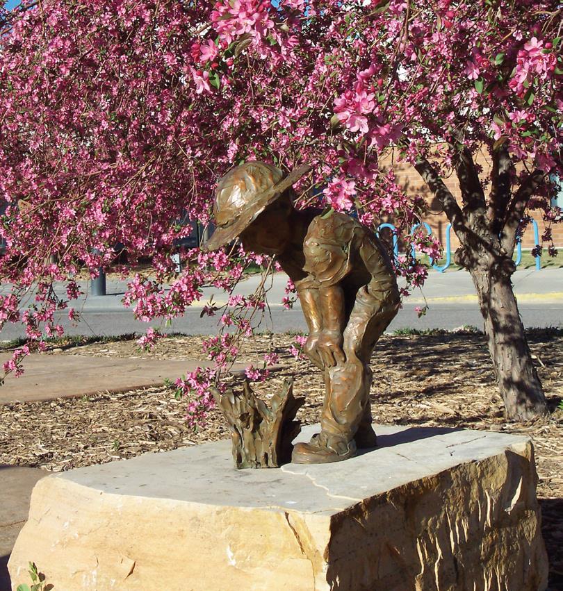 The National Sculptors' Guild has worked with the City of Brighton to place a number of bronze sculptures by Fellow Jane DeDecker at the entrance of the Recreation Center on 11th Avenue, Brighton, Colorado. The pieces each speak to discovery and play, depicting youth interacting with nature. ​ Jane states... “My work is a cumulative process made of my life experiences and my desire to sculpt the human form. Each piece tells a story of how it was created - every stroke supporting the narrative.”  Part of Jane’s artistic genius is her ability to select a moment to which all of us can relate on a personal level. These moments span all generations, depicting a universally recognized scene. This scene may speak of the love between parent and child, the freedom of a child’s imagination or the simple dignity of everyday tasks. Each is a timeless expression of the human experience, causing us to reflect and evaluate the importance of love, relationships and achievement. - John Kinkade, Executive Director of the National Sculptors' Guild  NSG Public Art Placements #213-216