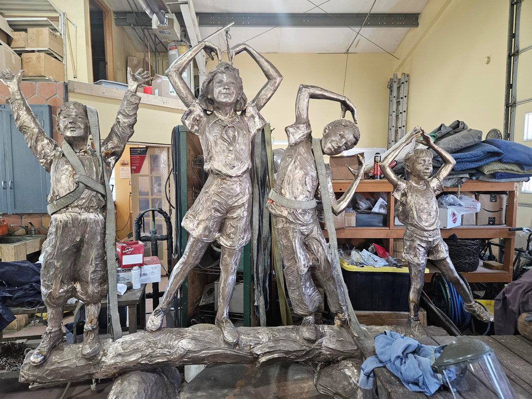 Update 3/20/2024: Metal chasing is complete and ready for patina. #NationalSculptorsGuild #JaneDeDecker #DeDeckerSculpture #YMCA #OttawaYMCA #bronzesculpture #JKdesignsInc #FineArtConsultation #HomeDecor #CorporateCollections #ArtInPublicPlaces #ArtistDriven #ClientMinded #ConnectingPeopleWithArt #Since1992